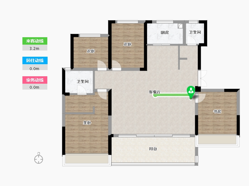 河南省-许昌市-中建观湖珑府-130.00-户型库-动静线