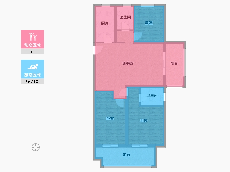 河南省-开封市-星联岚溪府-85.00-户型库-动静分区