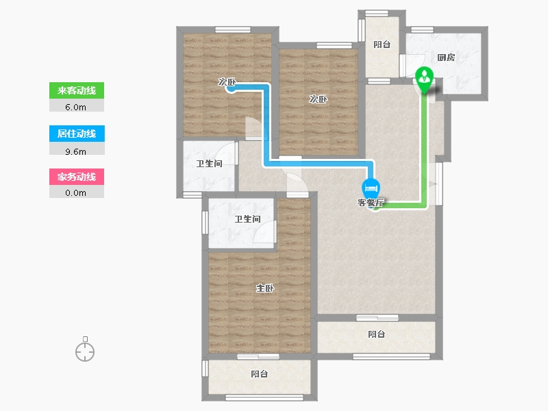 四川省-广安市-凸凹紫云府-111.00-户型库-动静线