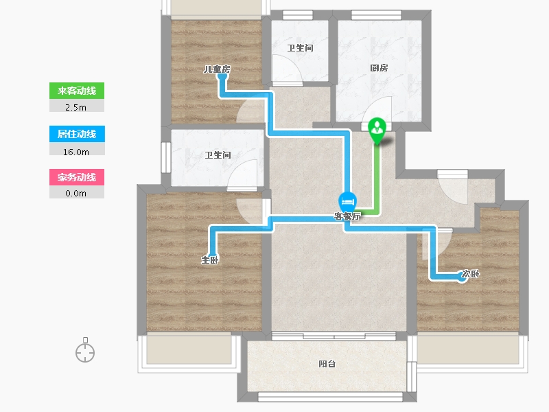 上海-上海市-阳光城未来悦-72.00-户型库-动静线