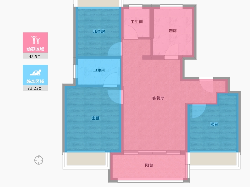 上海-上海市-阳光城未来悦-72.00-户型库-动静分区