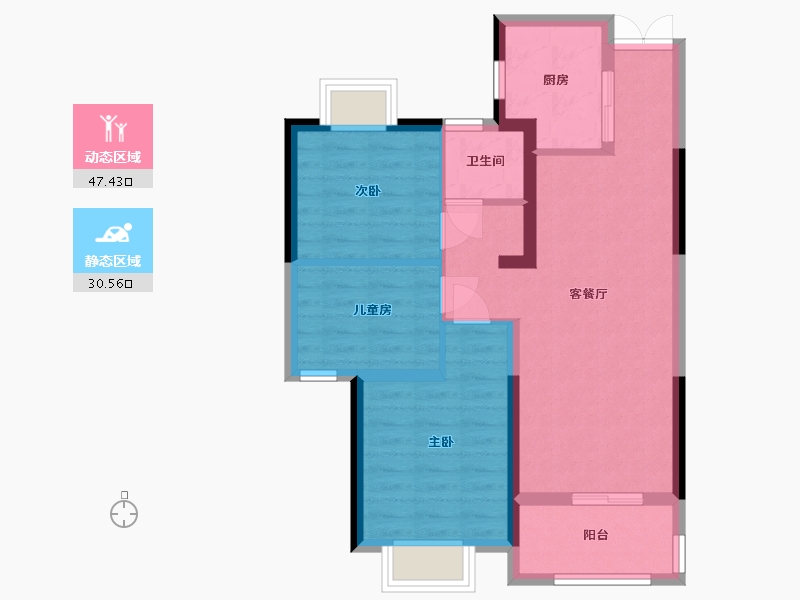 河南省-郑州市-泰宏建业国际城-81.54-户型库-动静分区