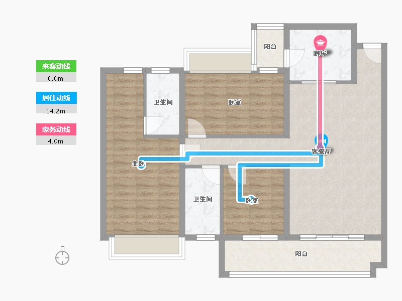 广东省-阳江市-绿景湾-97.39-户型库-动静线