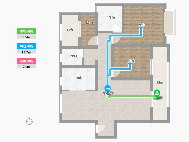 甘肃省-兰州市-绿地智慧金融城-93.54-户型库-动静线