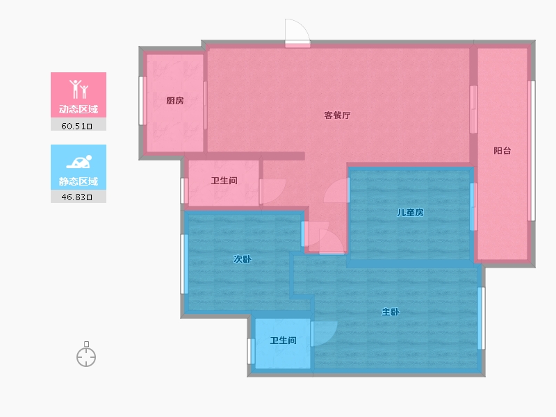 江苏省-徐州市-丰县壹号-104.00-户型库-动静分区