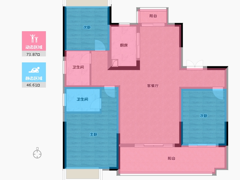 河南省-漯河市-康瑞金樽府-108.00-户型库-动静分区