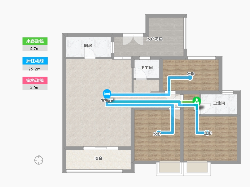 湖北省-襄阳市-恒大思远公馆-101.60-户型库-动静线