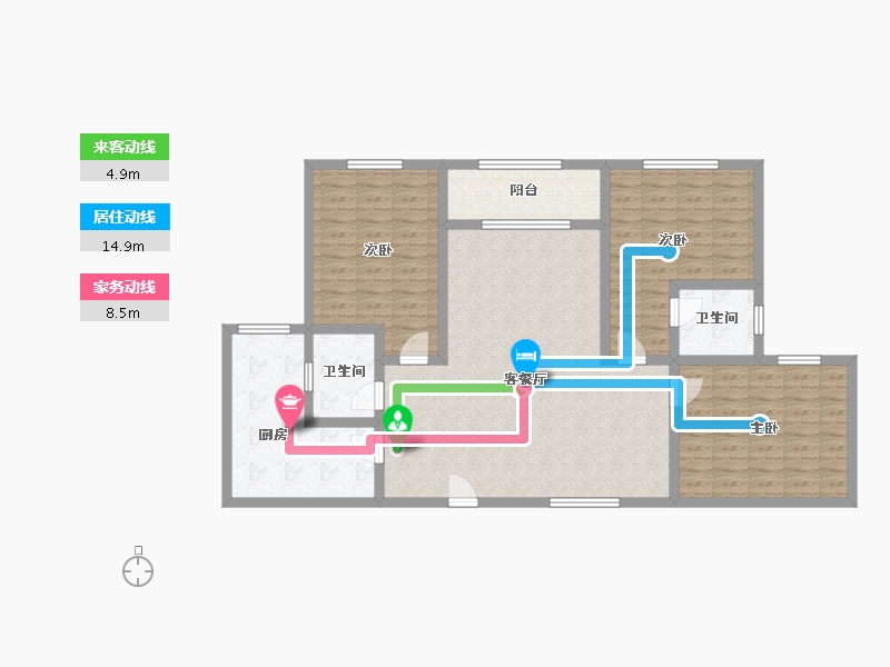 河北省-石家庄市-颐园-118.00-户型库-动静线