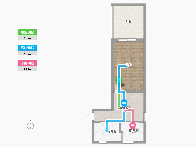 上海-上海市-真光十街坊-34.40-户型库-动静线