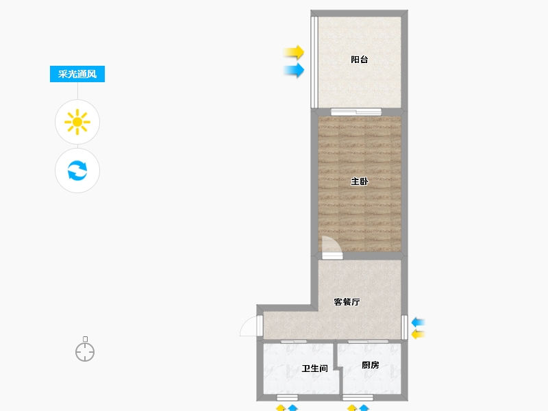 上海-上海市-真光十街坊-34.40-户型库-采光通风