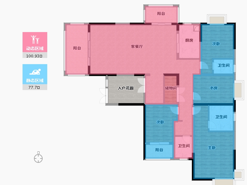 湖南省-怀化市-大夫第-160.00-户型库-动静分区