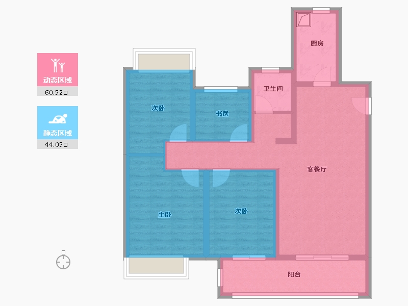 安徽省-宿州市-博学府-92.80-户型库-动静分区