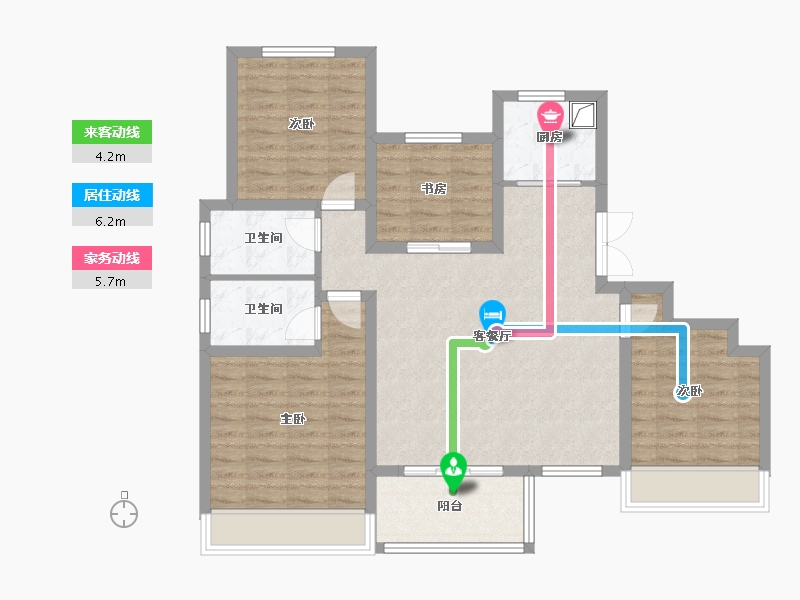 河南省-许昌市-中建观湖珑府-115.03-户型库-动静线