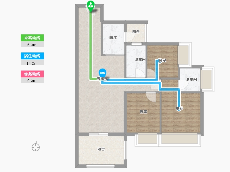 广东省-湛江市-恒俪湾-81.32-户型库-动静线