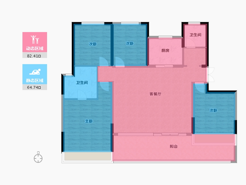 河南省-许昌市-中建观湖珑府-124.00-户型库-动静分区