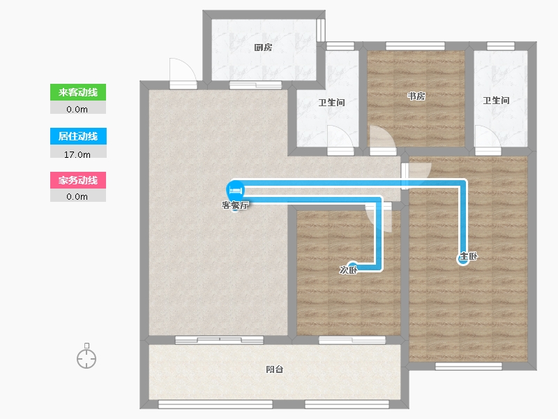 山东省-枣庄市-凯润花园-106.40-户型库-动静线