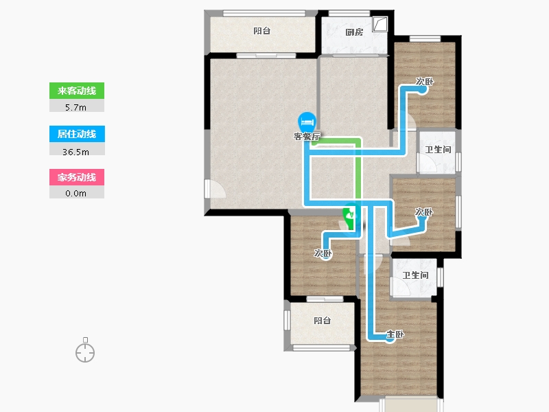 福建省-漳州市-林内新苑-111.78-户型库-动静线