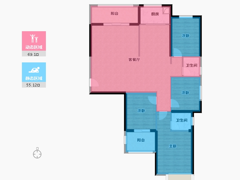 福建省-漳州市-林内新苑-111.78-户型库-动静分区