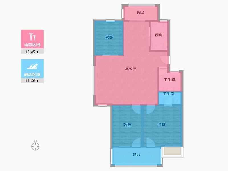 福建省-福州市-正祥万升-94.00-户型库-动静分区