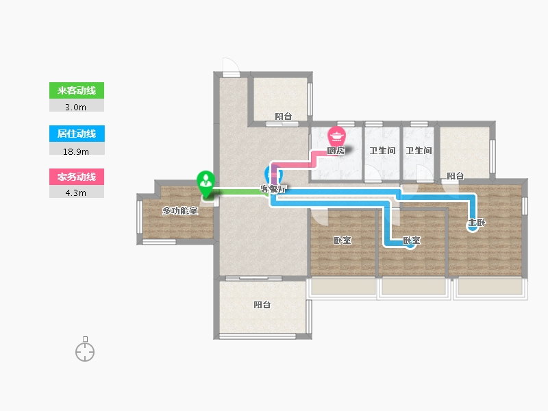 广东省-湛江市-万洲悦华府-100.86-户型库-动静线