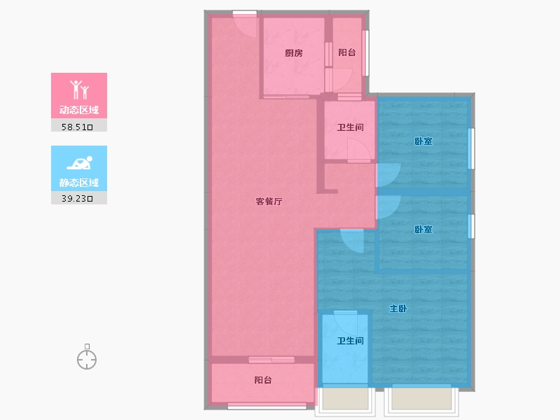 广东省-佛山市-顺控博悦湾-91.00-户型库-动静分区