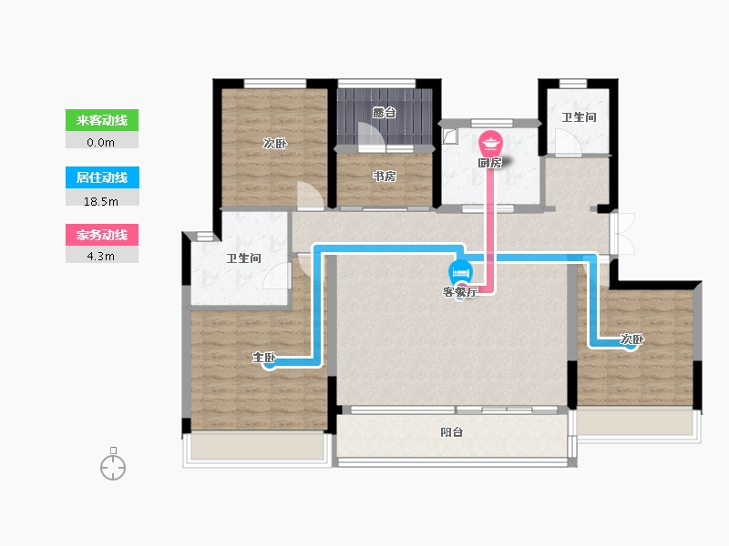 河南省-许昌市-中建观湖珑府-112.80-户型库-动静线