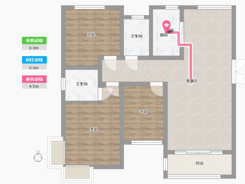 山西省-运城市-外滩玺园-100.66-户型库-动静线