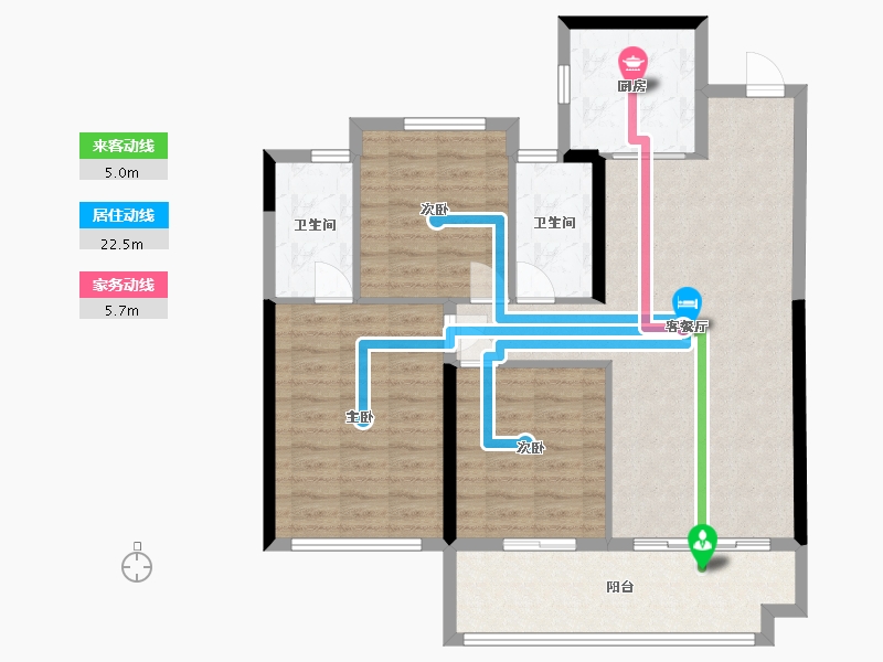 福建省-泉州市-和樾-98.00-户型库-动静线