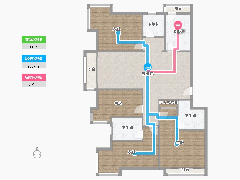 北京-北京市-北京青年城-131.20-户型库-动静线