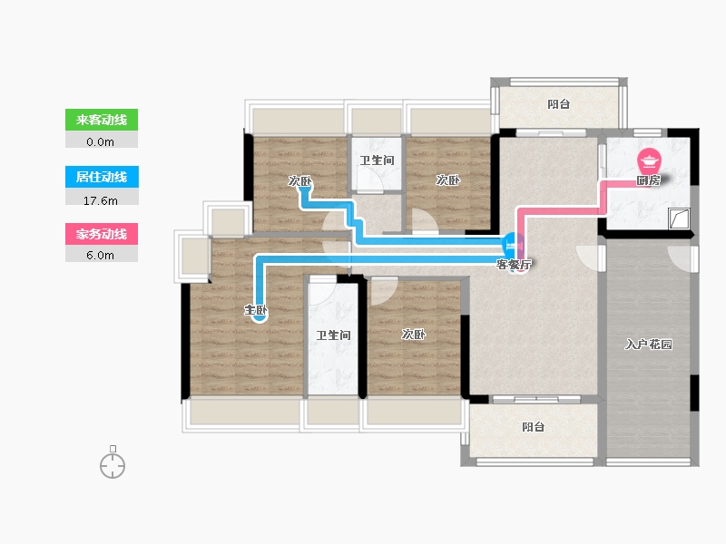 广东省-韶关市-保利东湾花园-135.00-户型库-动静线