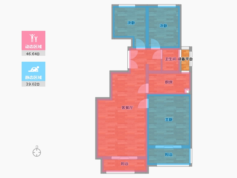 河北省-承德市-君御府-76.25-户型库-动静分区