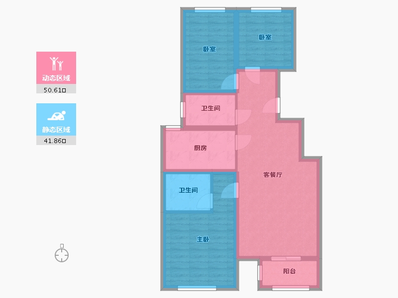 河北省-沧州市-融城花园-115.00-户型库-动静分区