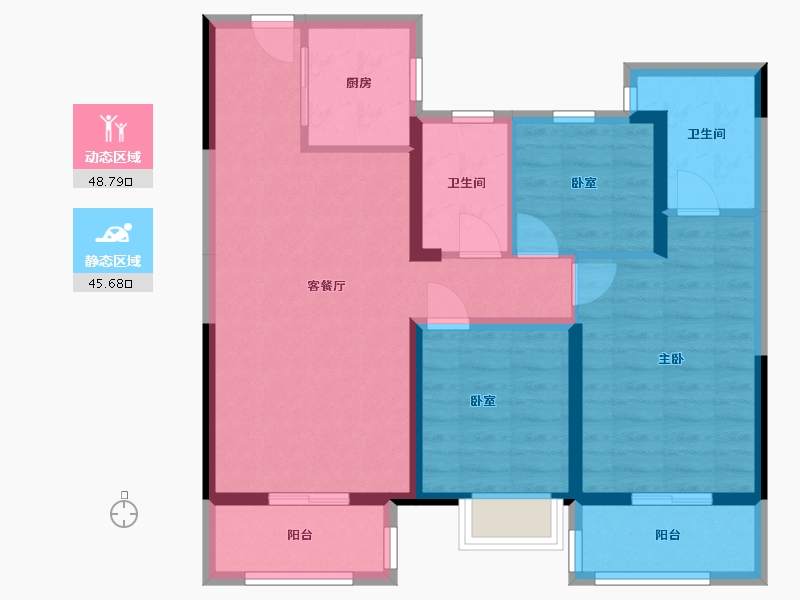 湖北省-武汉市-天汇龙城-118.00-户型库-动静分区