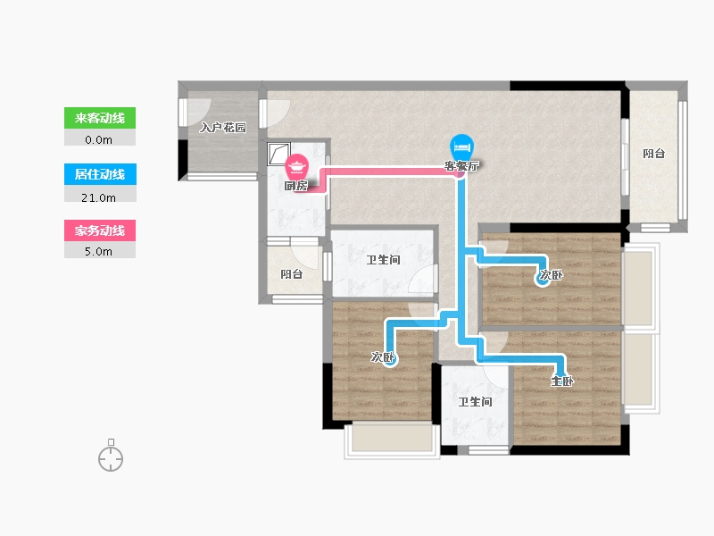 广东省-韶关市-雄州名园-92.80-户型库-动静线