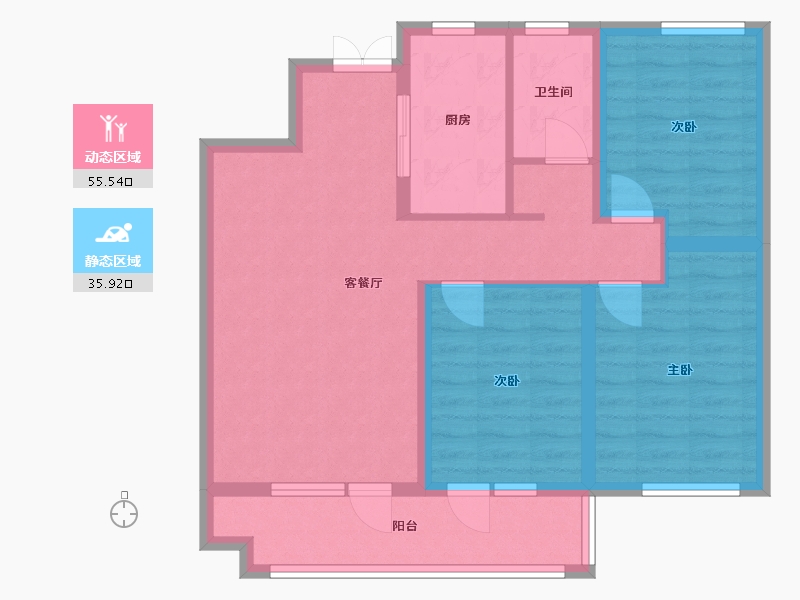 宁夏回族自治区-银川市-荆门江山阅-79.20-户型库-动静分区