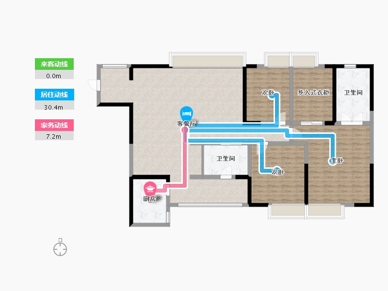 四川省-成都市-桐梓林壹号-150.00-户型库-动静线