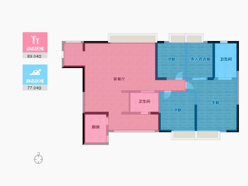 四川省-成都市-桐梓林壹号-150.00-户型库-动静分区