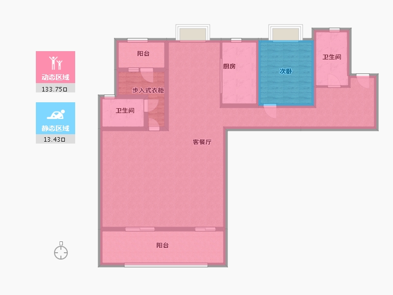 湖南省-长沙市-佳兆业城市广场-132.16-户型库-动静分区