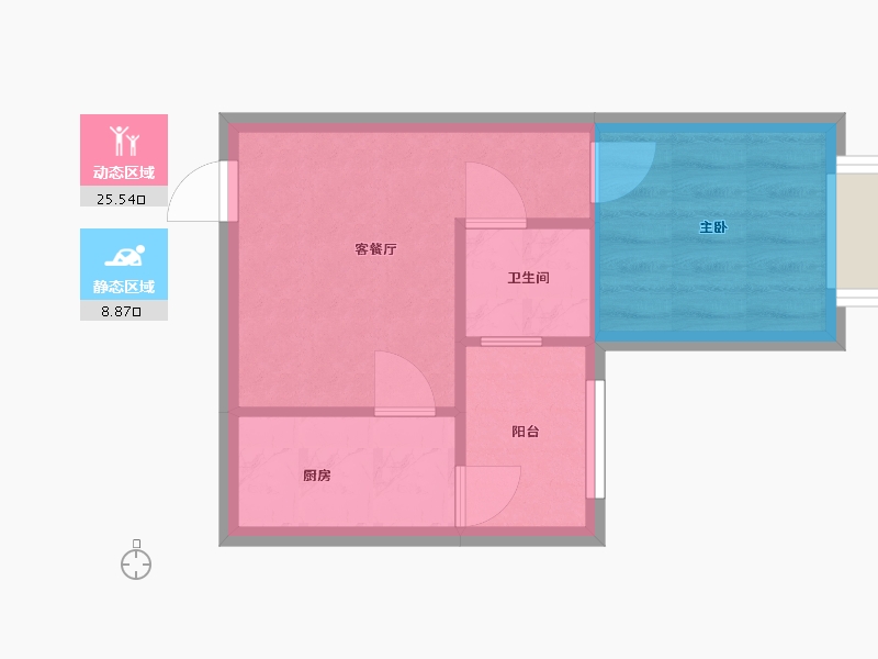 广东省-深圳市-南溪新苑-32.80-户型库-动静分区