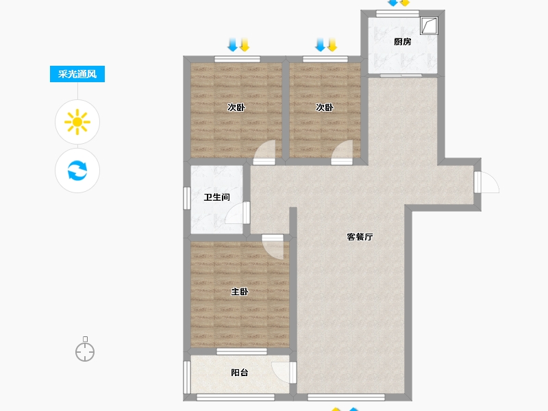 福建省-宁德市-盛世东方-97.16-户型库-采光通风