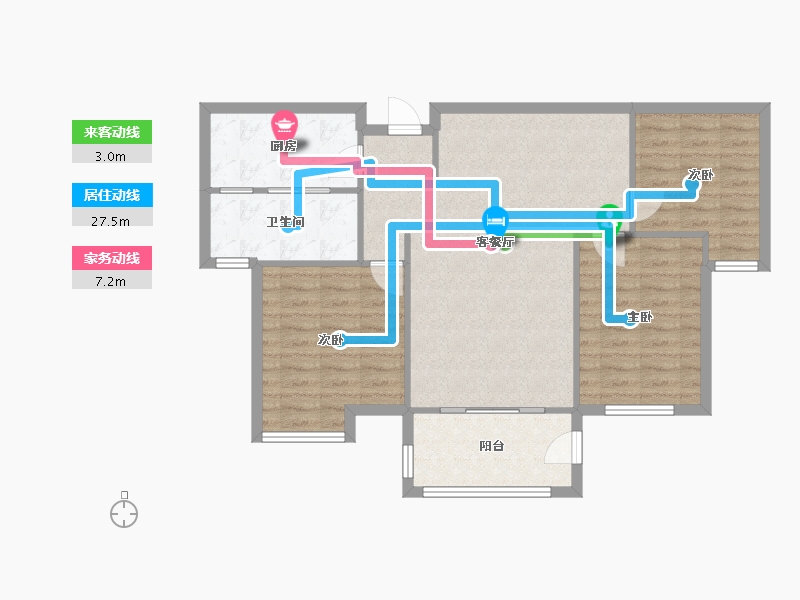 江西省-南昌市-九龙阳光-112.00-户型库-动静线