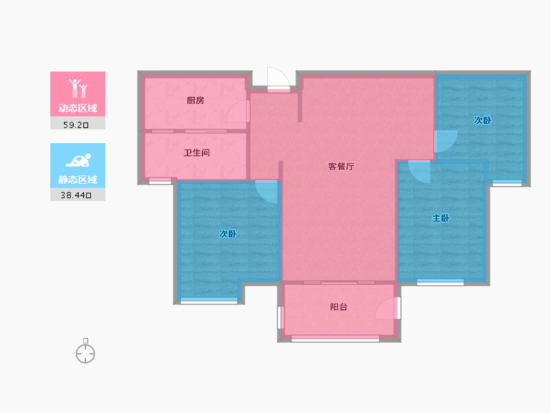 江西省-南昌市-九龙阳光-112.00-户型库-动静分区