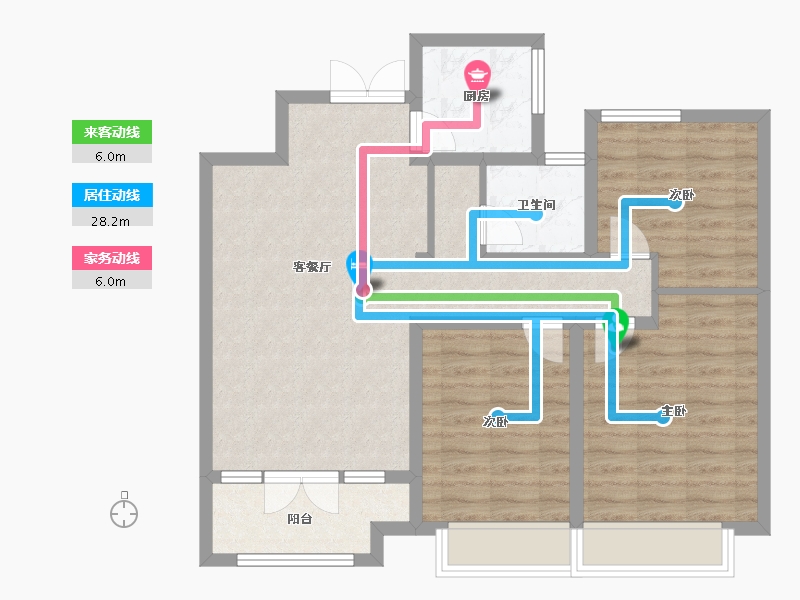 山东省-枣庄市-供销兰园-84.00-户型库-动静线