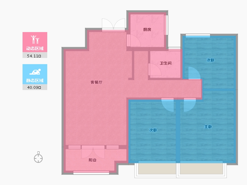 山东省-枣庄市-供销兰园-84.00-户型库-动静分区