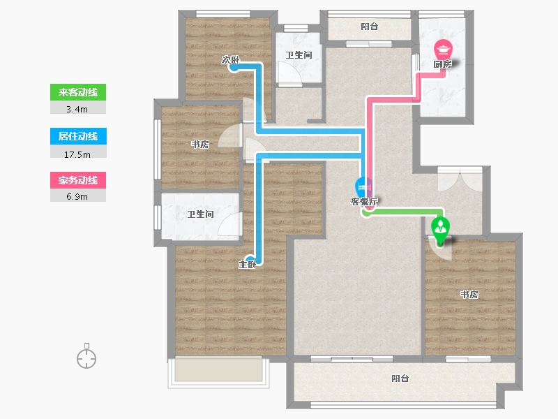 山东省-枣庄市-青檀府-120.00-户型库-动静线