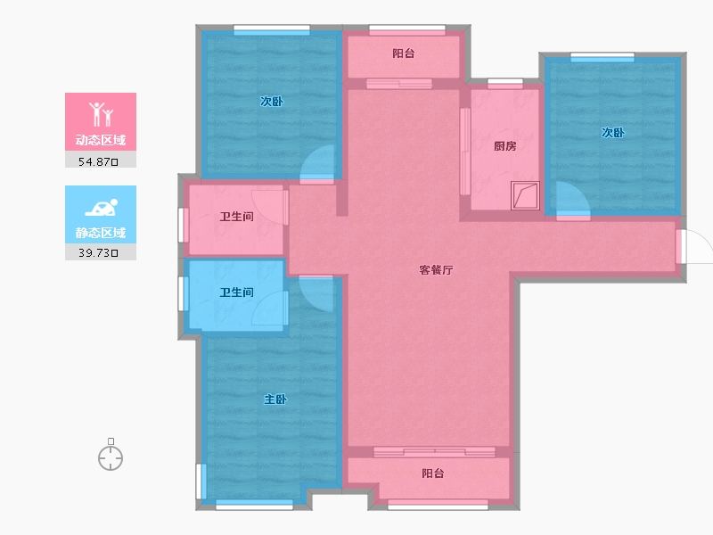 河北省-邢台市-南宫府-96.00-户型库-动静分区