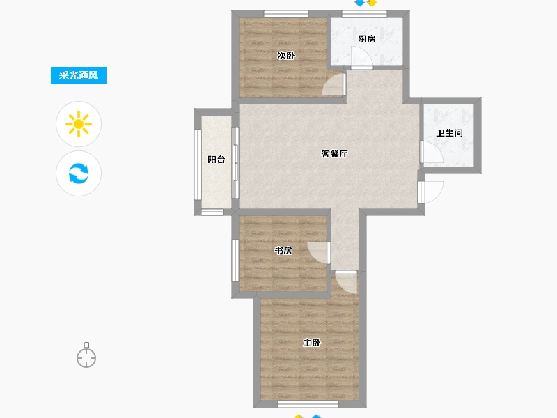 河北省-承德市-金山尚城-82.87-户型库-采光通风