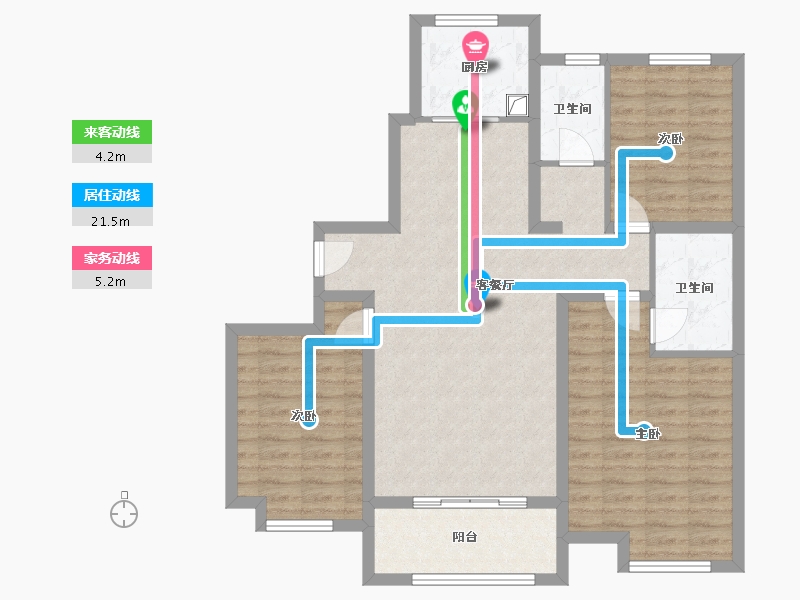 河北省-邢台市-中豪熙湖-98.40-户型库-动静线