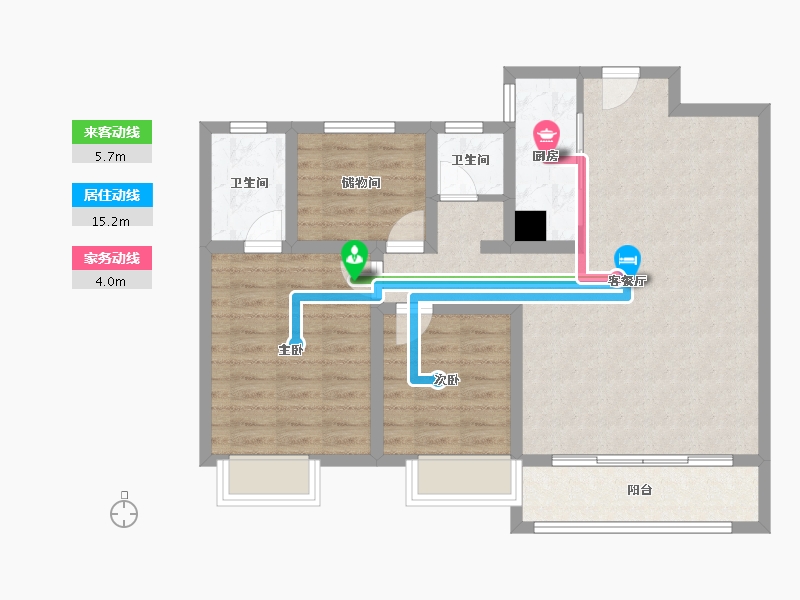 河南省-安阳市-建业东府-116.00-户型库-动静线