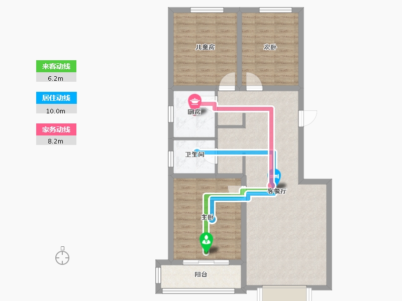 河北省-沧州市-飞龙君苑-99.00-户型库-动静线